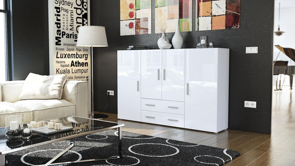 Highboard "Nora" in white matt