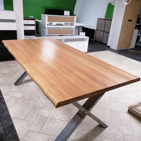 Modern Beech Dining Table - Elfo 79"