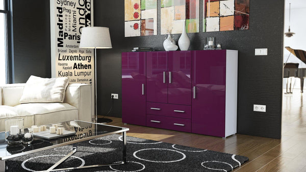 Highboard "Nora" in white matt