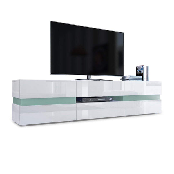 TV Stand "Flow" in White High Gloss