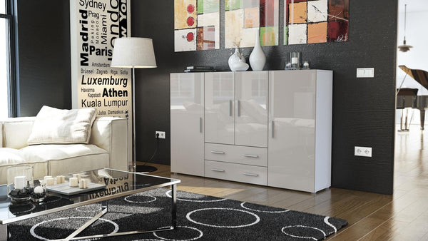 Highboard "Nora" in white matt