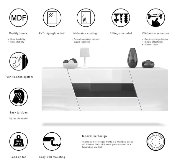 Wall Mounted Sideboard Houston