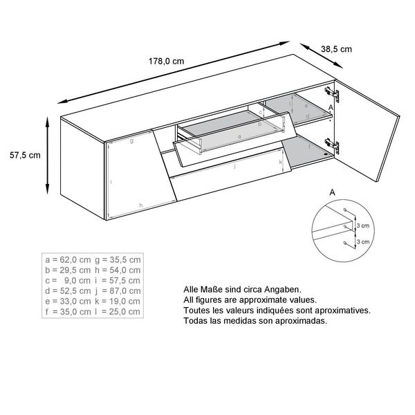 Wall Mounted Sideboard Houston