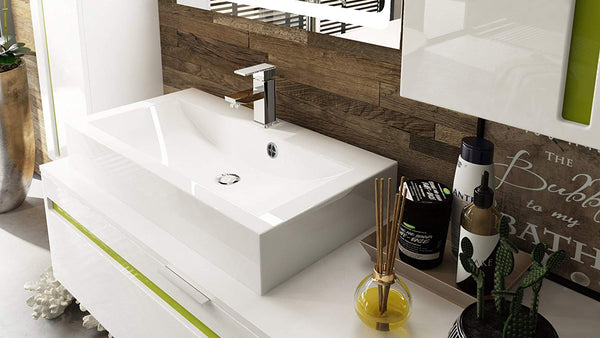 Bathroom Furniture Set "Aloha" in White / Various Trim Color