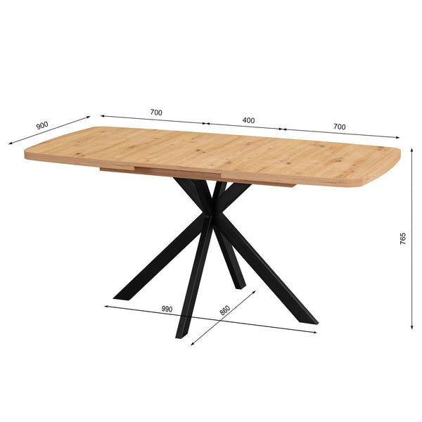 Dining Table "Mia" in Oak Design