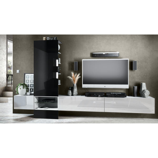Wall Unit "Manhattan V3" with White Body + Various Colors