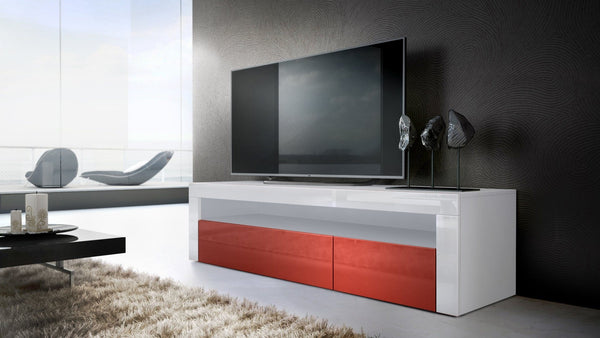 TV Stand Valencia - White / Various Front Colors