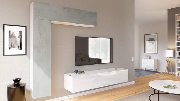 Wall Unit "Taurito" with White Body / Various Front Colors