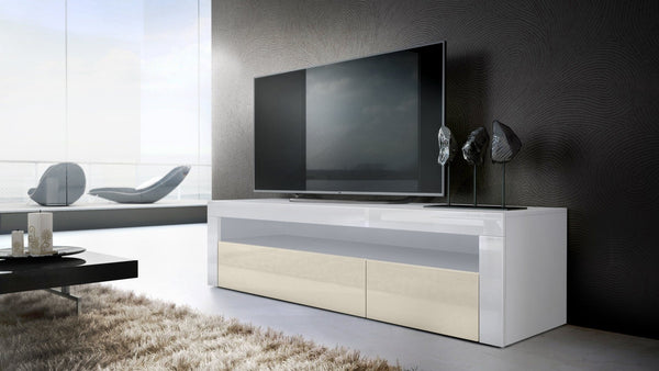 TV Stand Valencia - White / Various Front Colors