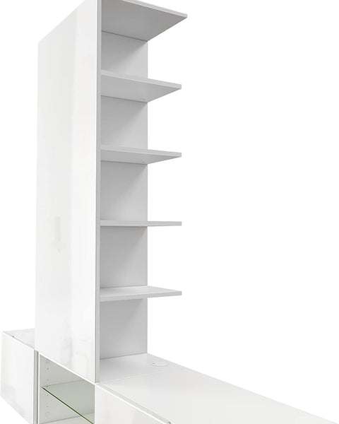 Wall Unit "Manhattan V3" with White Body + Various Colors