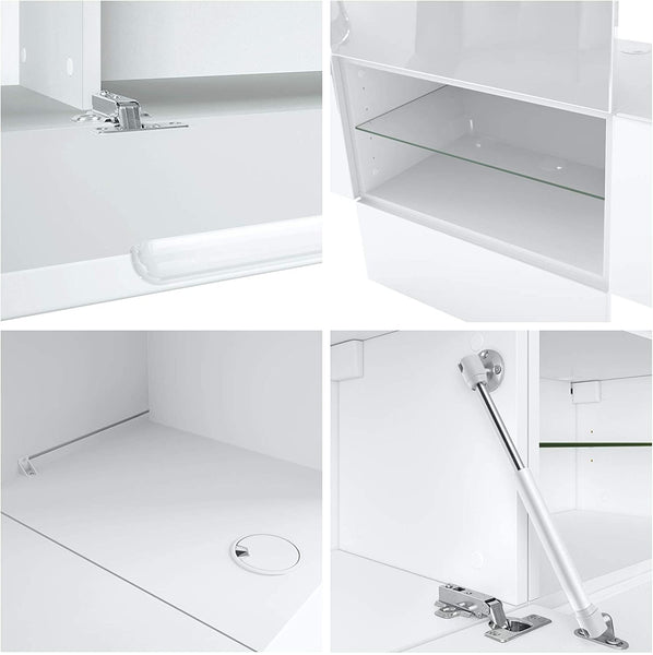 Wall Unit "Manhattan V3" with White Body + Various Colors