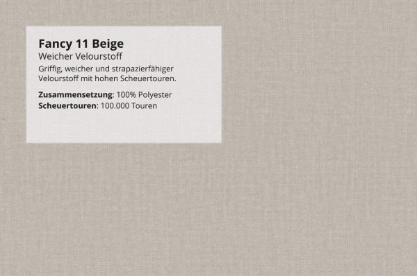 Sectional "Elias" in Fabric + Bed Function