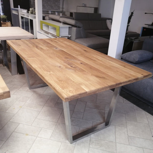 Modern Oak Dining Table - Elfo 72"