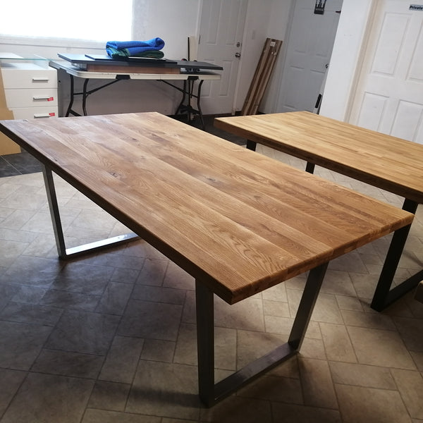 Modern Oak Dining Table - Elfo 72"