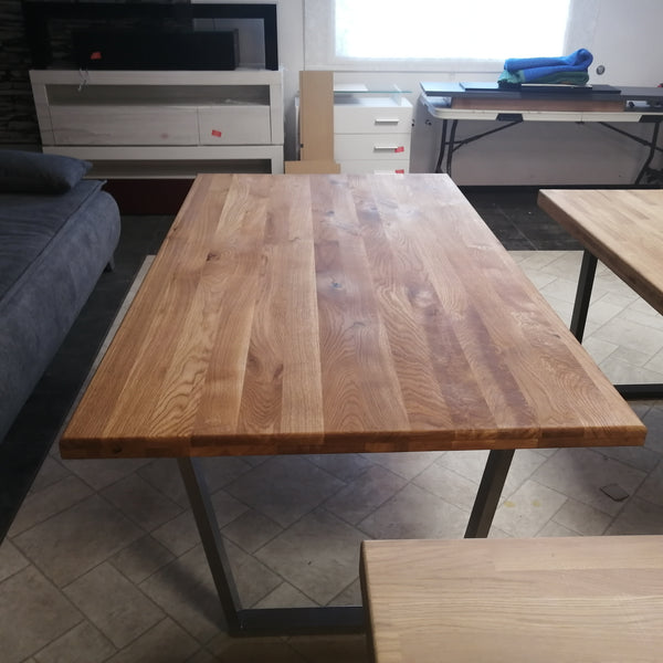 Modern Oak Dining Table - Elfo 72"
