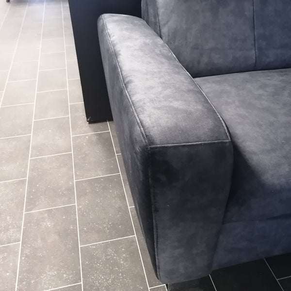 Sectional "Atlas" in Dark Anthrazit + Bed Function