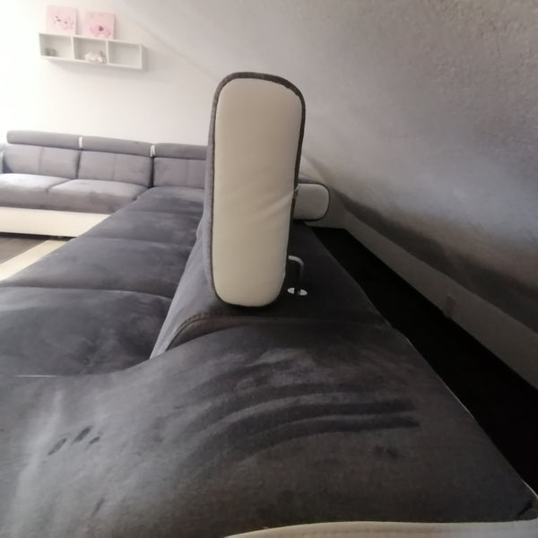Sectional "Ewa II" in Grey / White