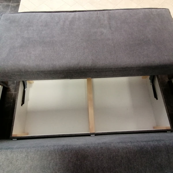 Sofa Bed Calgary in Grey Fabric