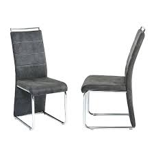 Dining Chair "Milano" in Grey Microfiber