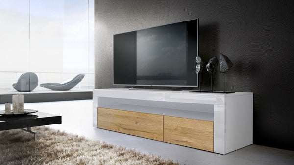 TV Stand Valencia - White / Various Front Colors