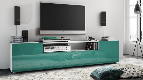 TV Stand Mogan in White / Various Front Color