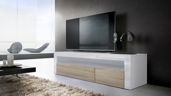 TV Stand Valencia - White / Various Front Colors