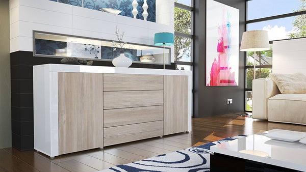 Sideboard "La Paz" in White High Gloss / Various Colors