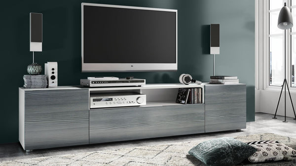 TV Stand Mogan in White / Various Front Color