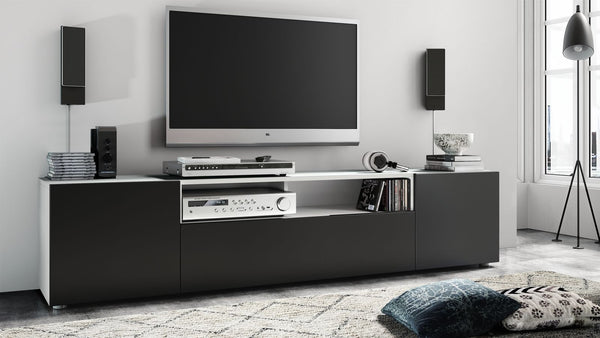 TV Stand Mogan in White / Various Front Color
