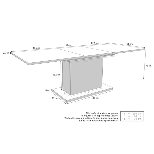 Dining Table "Stella" in White
