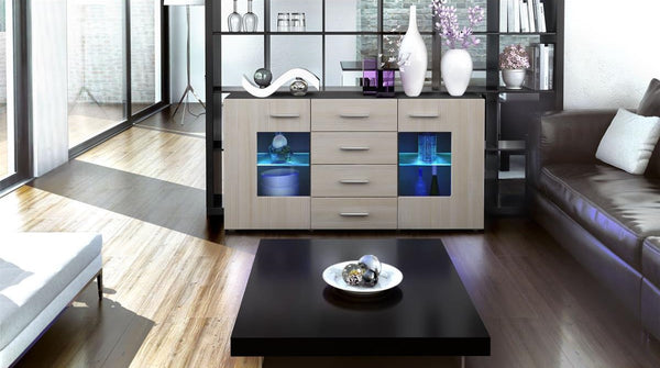 Sideboard "Groemitz" - in Black Matt / Various Colours