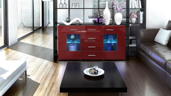 Sideboard "Groemitz" - in Black Matt / Various Colours