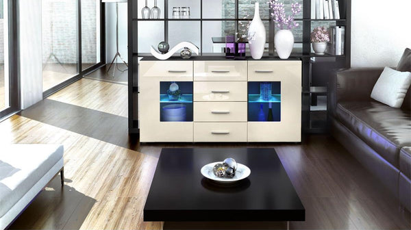 Sideboard "Groemitz" - in Black Matt / Various Colours