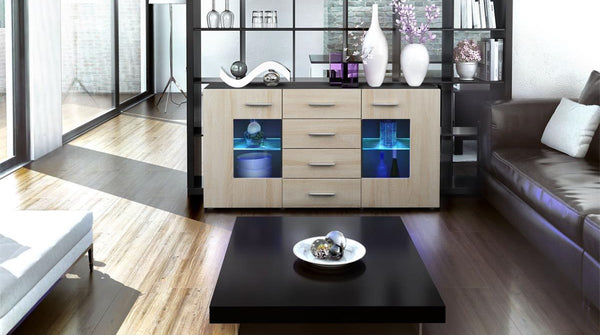 Sideboard "Groemitz" - in Black Matt / Various Colours
