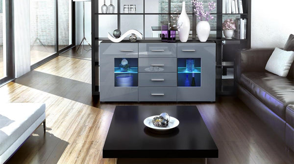 Sideboard "Groemitz" - in Black Matt / Various Colours