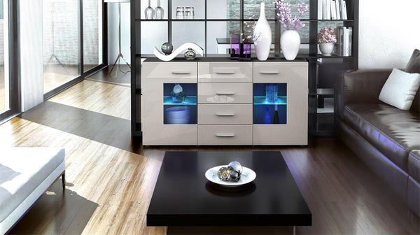 Sideboard "Groemitz" - in Black Matt / Various Colours