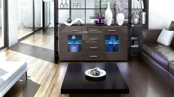 Sideboard "Groemitz" - in Black Matt / Various Colours