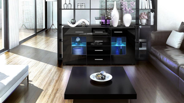 Sideboard "Groemitz" - in Black Matt / Various Colours