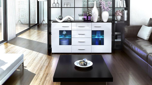 Sideboard "Groemitz" - in Black Matt / Various Colours