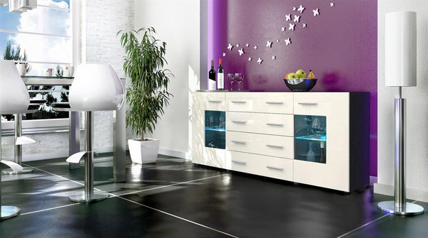 Sideboard "Groemitz V2" - in Black Matt / Various Colours