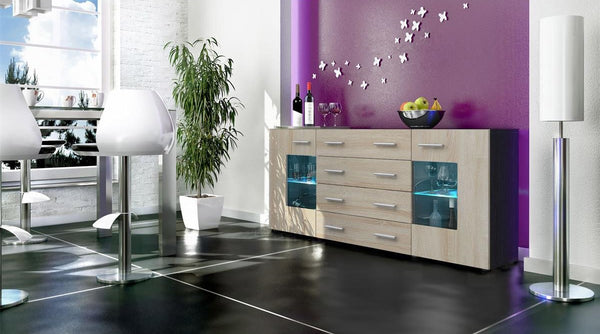 Sideboard "Groemitz V2" - in Black Matt / Various Colours