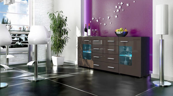 Sideboard "Groemitz V2" - in Black Matt / Various Colours