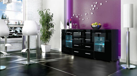 Sideboard "Groemitz V2" - in Black Matt / Various Colours