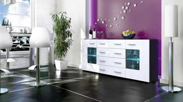 Sideboard "Groemitz V2" - in Black Matt / Various Colours