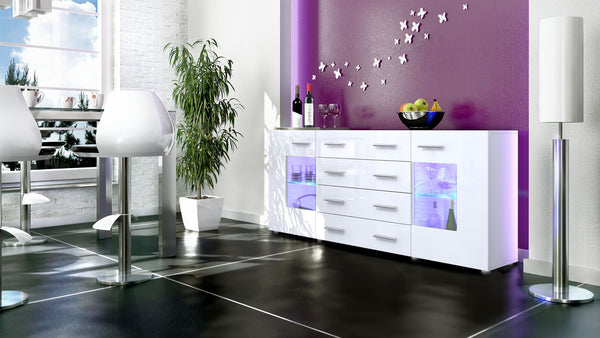 Sideboard "Groemitz V2" - in White Matt / Various Colours