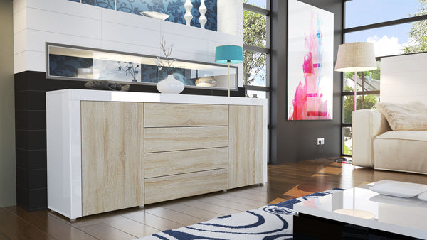 Sideboard "La Paz" in White High Gloss / Various Colors
