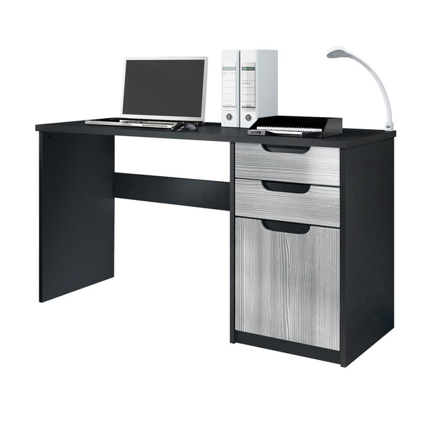 Office Desk "Logan" in Black / Different Front Colors