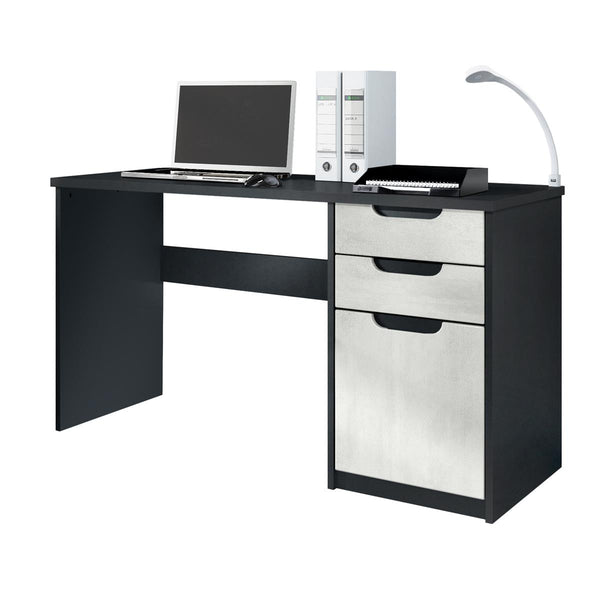 Office Desk "Logan" in Black / Different Front Colors
