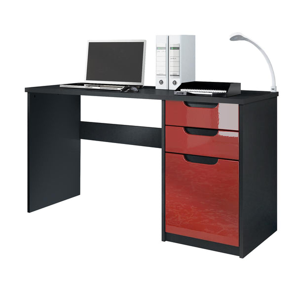Office Desk "Logan" in Black / Different Front Colors