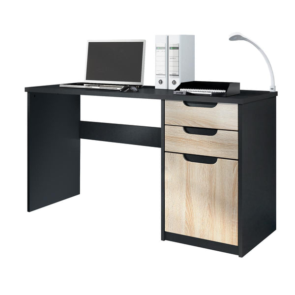 Office Desk "Logan" in Black / Different Front Colors